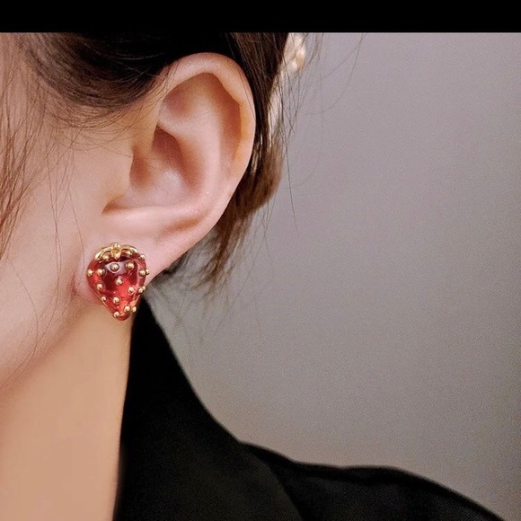 - Katespade strawberry earrings - Picture 3 of 10